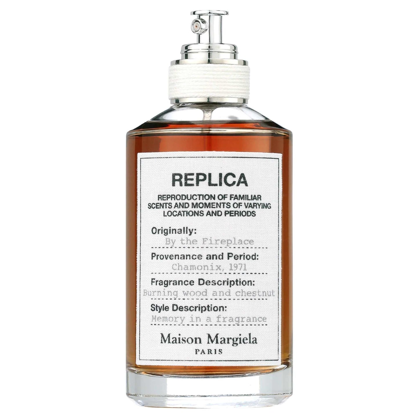 Maison Margiela Replica by the Fireplace Eau De Toilette Spray 100ml, woody and smoky fragrance.